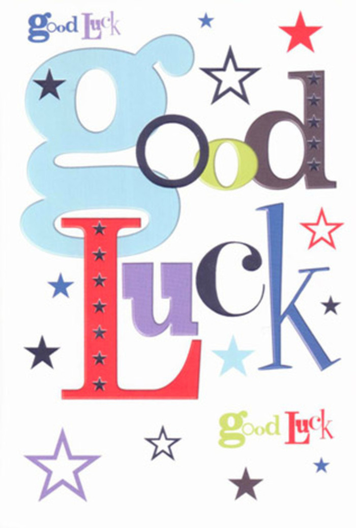 Bursting with warmth and local character, this luck-themed card channels the uplifting spirit of Surbiton's bustling corners, from Maple Road to the avenues near St. Andrew's Square. A jubilant ensemble of letters emerges on a field of crisp white: sweeping blue forms, accented by sleek blacks and punchy reds, all punctuated by a constellation of coloured stars. The starbursts-calling to mind festive nights above Surbiton's riverside-add playful energy as they ripple from navy and lilac to zesty green. The balance of open space and dynamic colour hints at careful curation, much like a bouquet efficiently composed for same-day delivery to a neighbour's doorstep. The card's luxurious smooth surface and charming visuals together create a talisman of good fortune, wonderfully suited for moments where dreams take flight-like farewells, performance premieres, or milestone exams. Each touchpoint and tone infuses the card with the genuine hope and encouragement found within Surbiton's welcoming community, making it far more than a message: it's heartfelt belief, beautifully presented.
